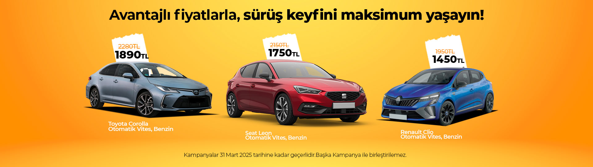 Sürüş Keyfi, efsane fiyatlarla